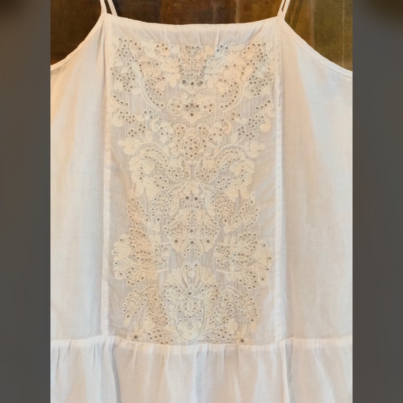 BANANA REPUBLIC White Sleeveless Peplum Top NWT - Picture 6 of 8